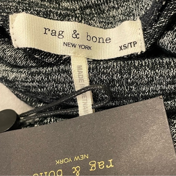 RAG & BONE Landon T-Neck in Black Heather - Picture 4 of 6